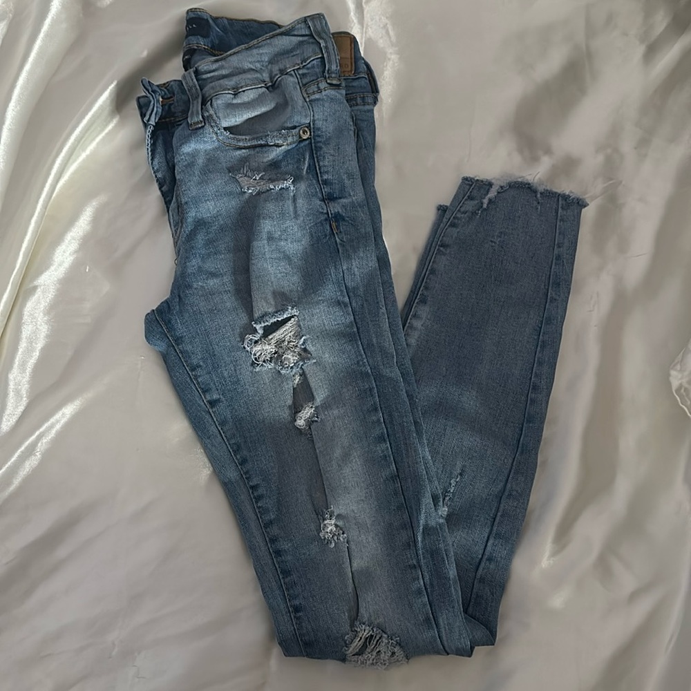 light wash aeropostale jeggings